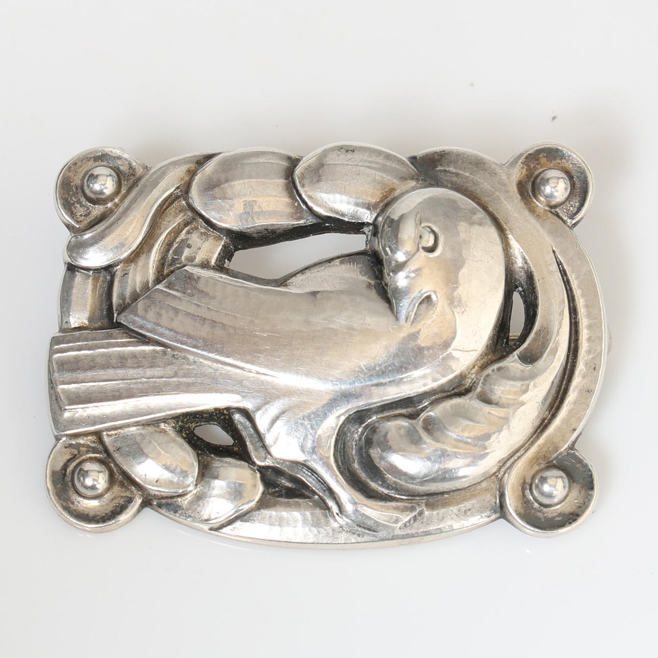 GEORG JENSEN SØLV DUE BROCHE 209.