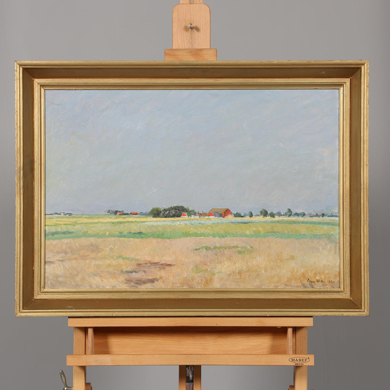 EDGAR WALLIN. OIL ON CANVAS, signed and dated.