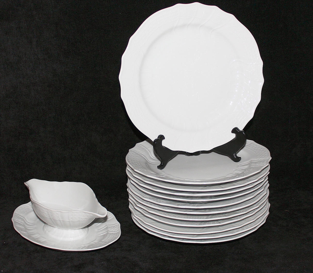 MATTALLRIKAR, SÅSSKÅL, 12 st porslin, Hutschenreuther Dresten.