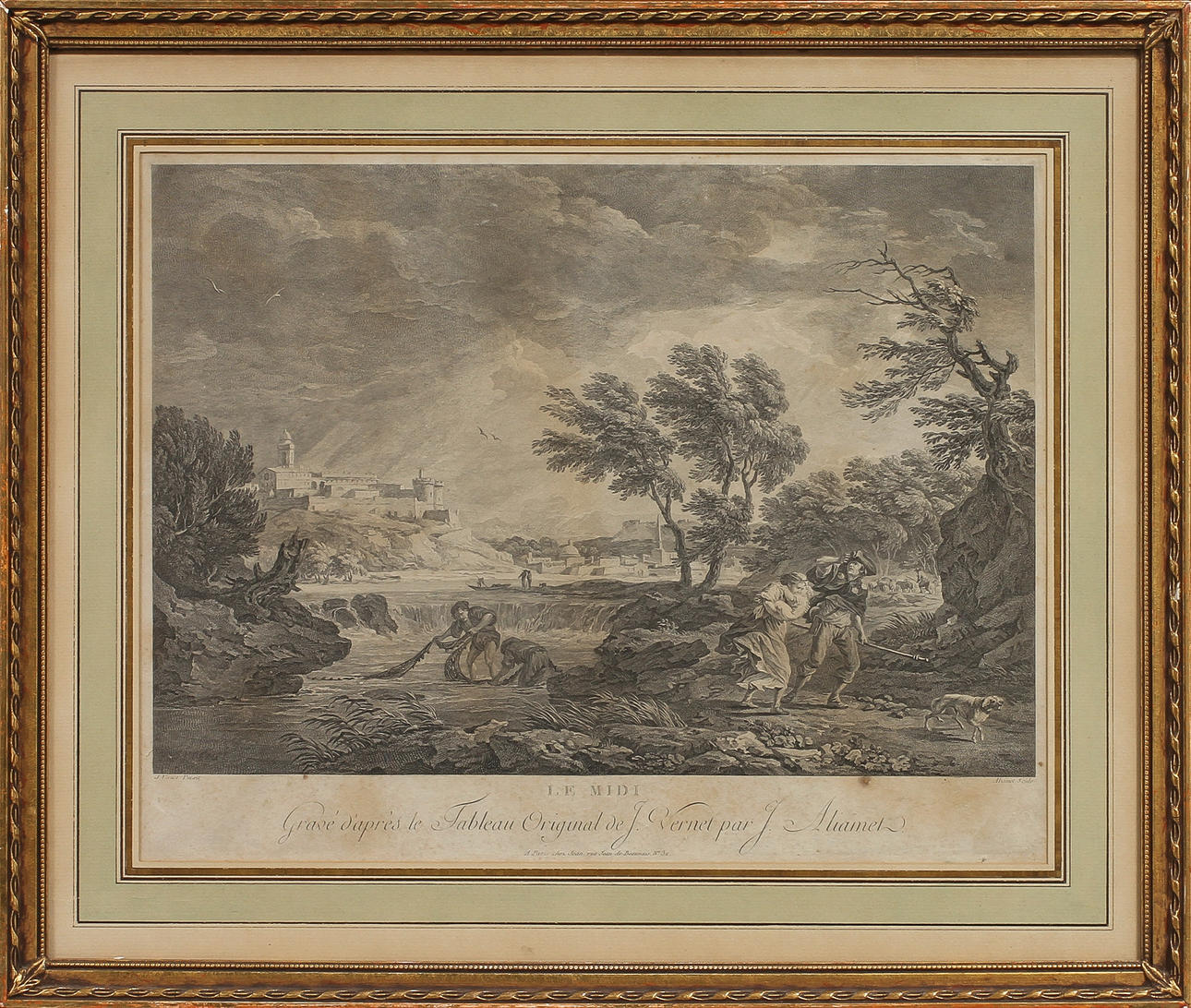 GRAFISKA BLAD, 3 st , J Vernet pinxit.