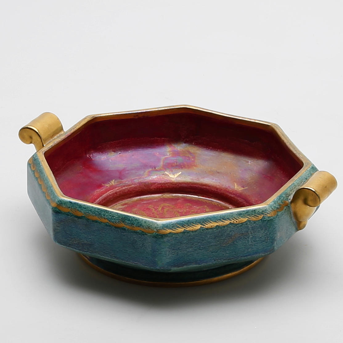 JOSEF EKBERG. SKÅL, flintgods, Gustavsberg, 1920/30-tal.