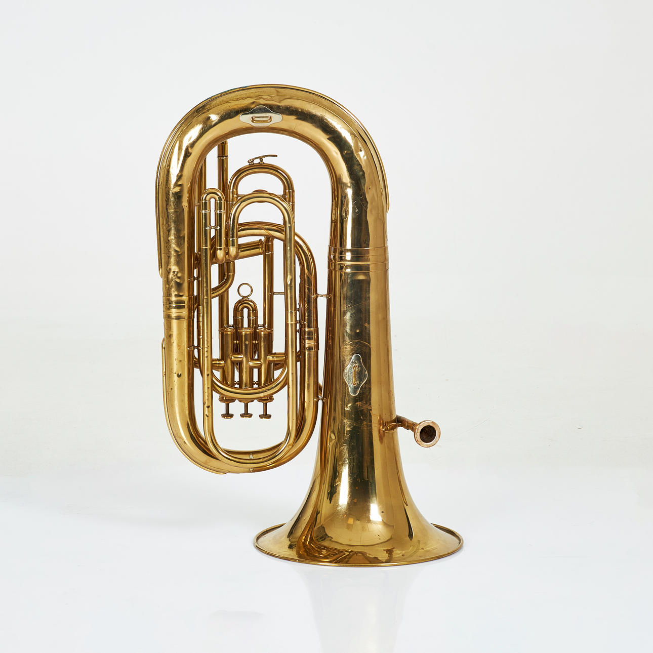 SAUNA. B&S, Eb, Markneukirchen Klingenthal, 4 Ventile, vergoldetes Messing.