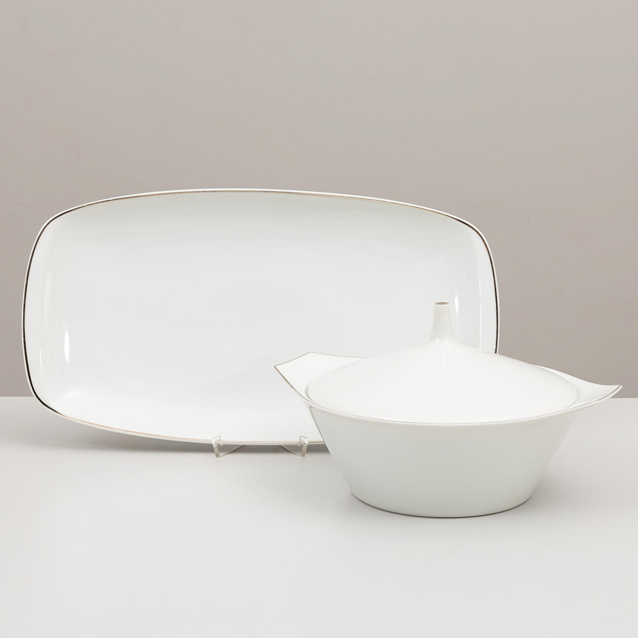 TABLEWARE PARTS. Two Rosenthal Studio Line, later half of the 20th century.
