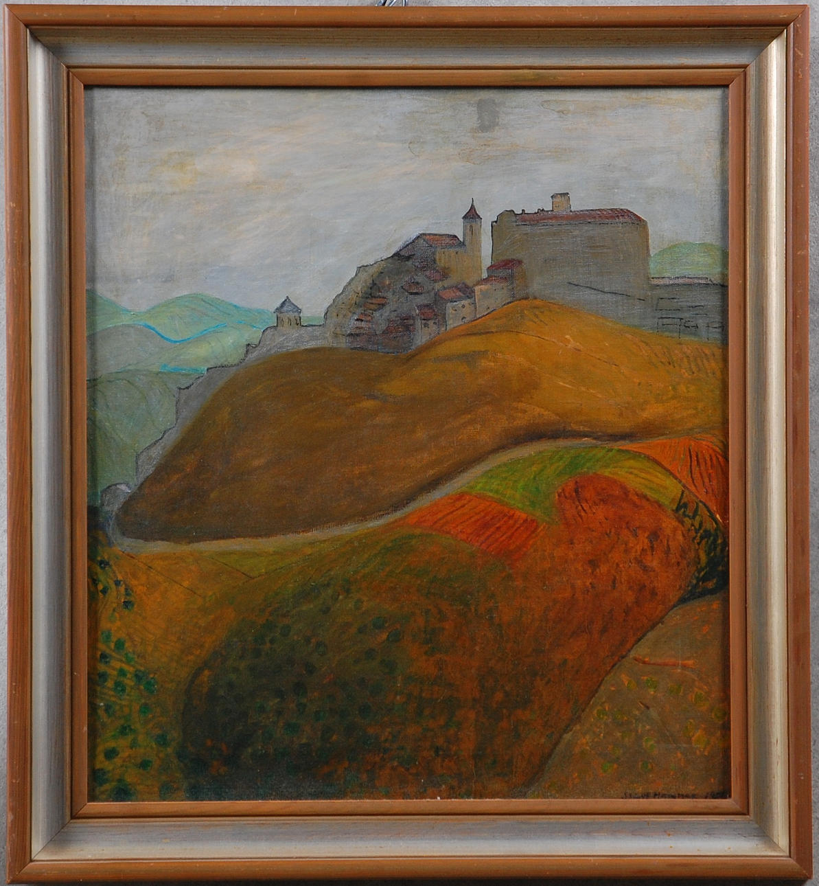 SIGNE HAMMAR. olja på duk, signerad daterad -56.