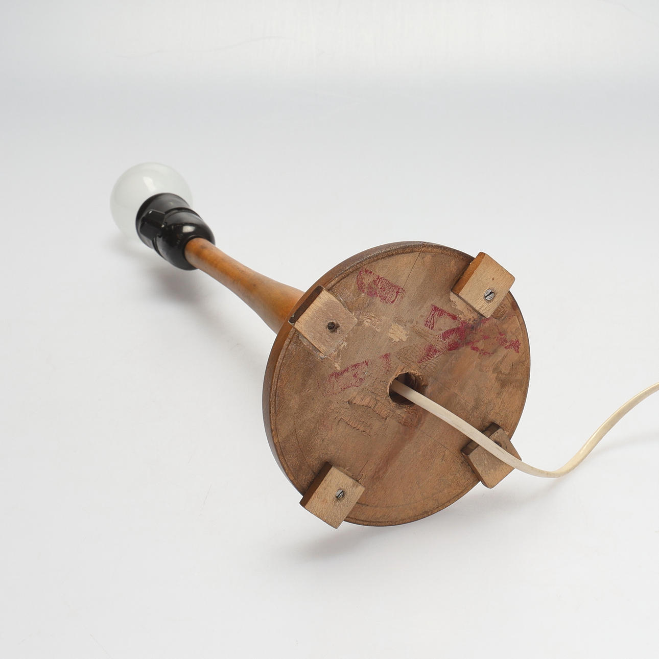 A table lamp, birch, 1930s.