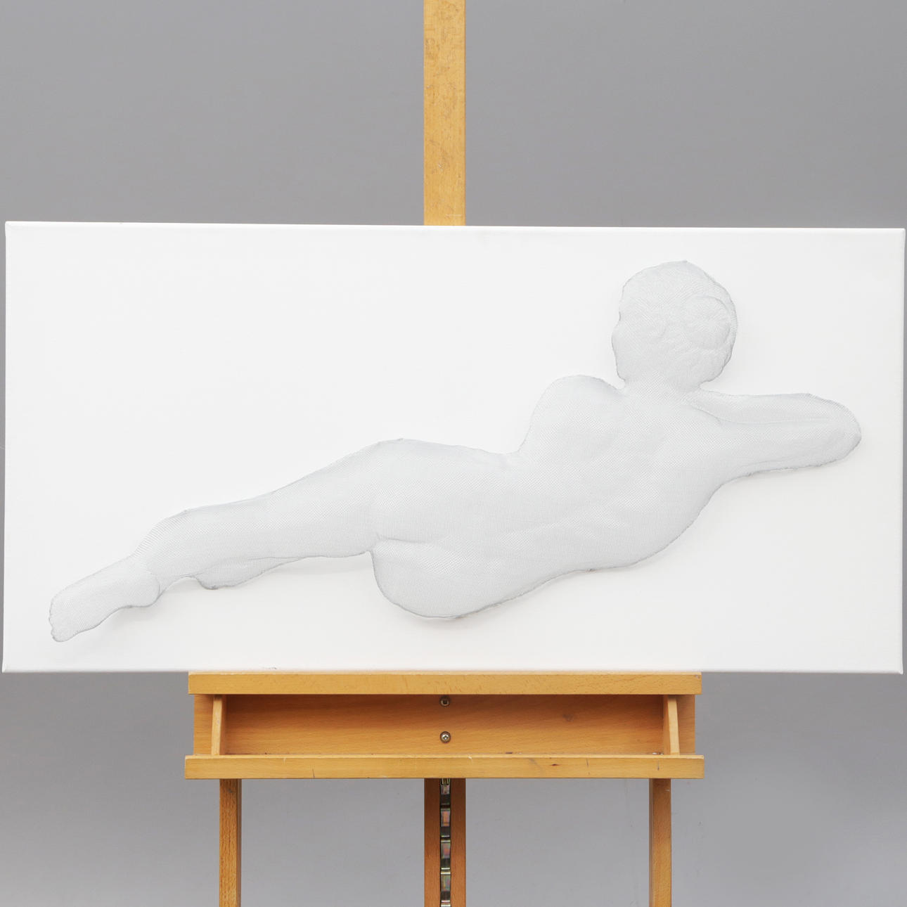 KIA BERGQUIST. WALL SCULPTURE “Laid Back” signed.