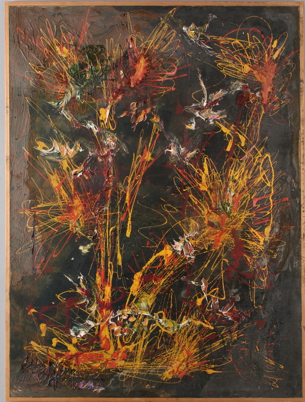 OIDENTIFIERAD KONSTNÄR. olja på duk, osignerad.