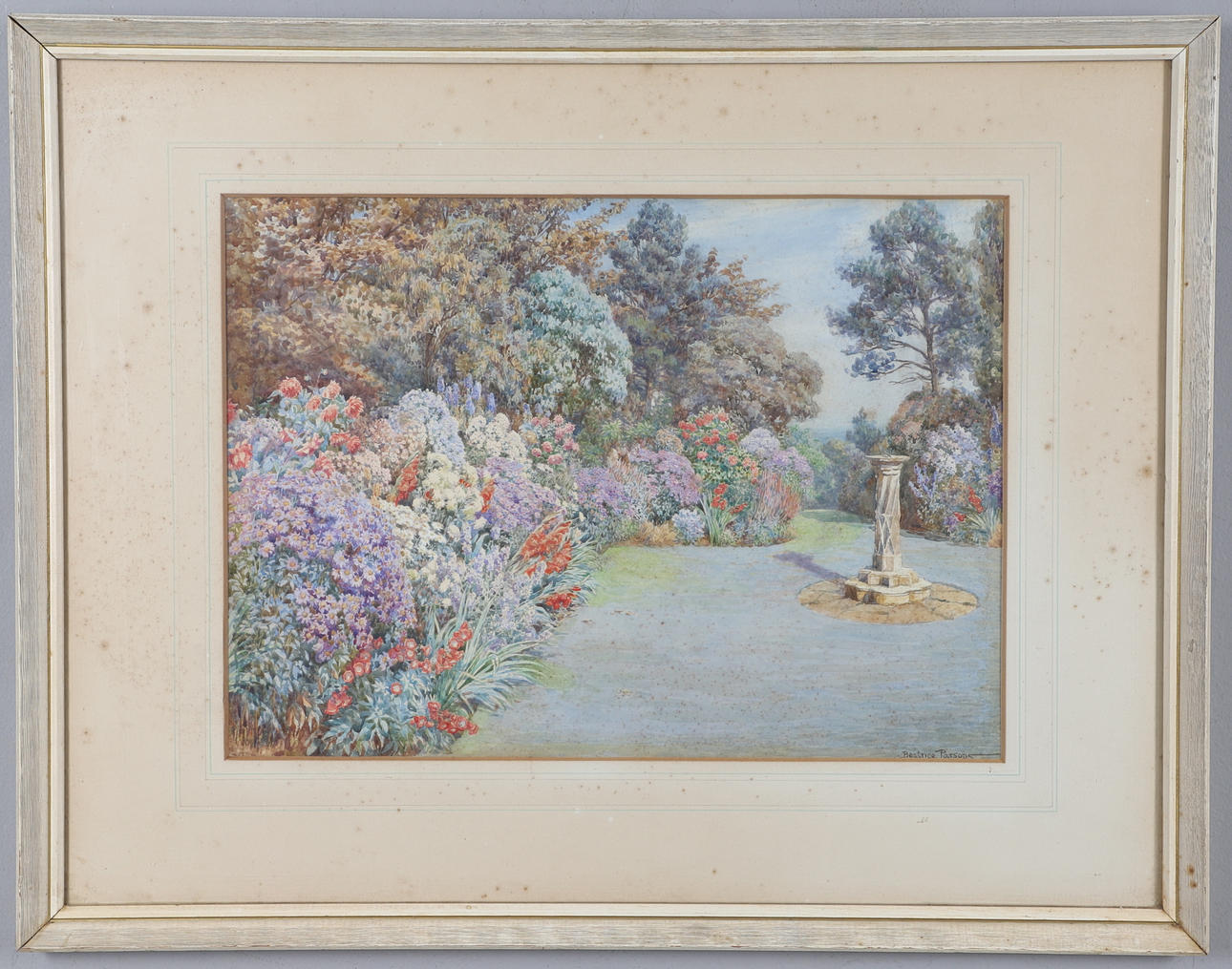 BEATRICE PARSONS (1869-1955). SUNDIAL, THE PLEASANCE, OVERSTRAND, NORFOLK.