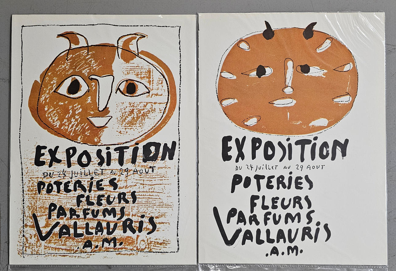 PABLO PICASSO. PAIR OF LITHOGRAPHS.