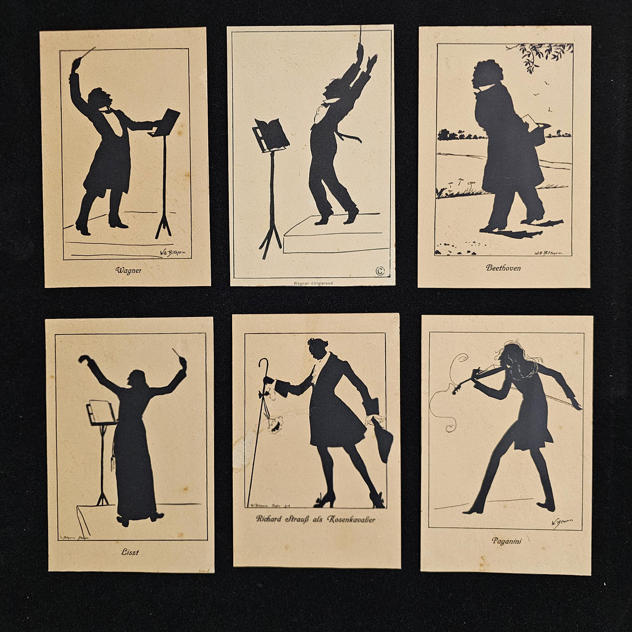 SEIS TARJETAS DE OPERA.