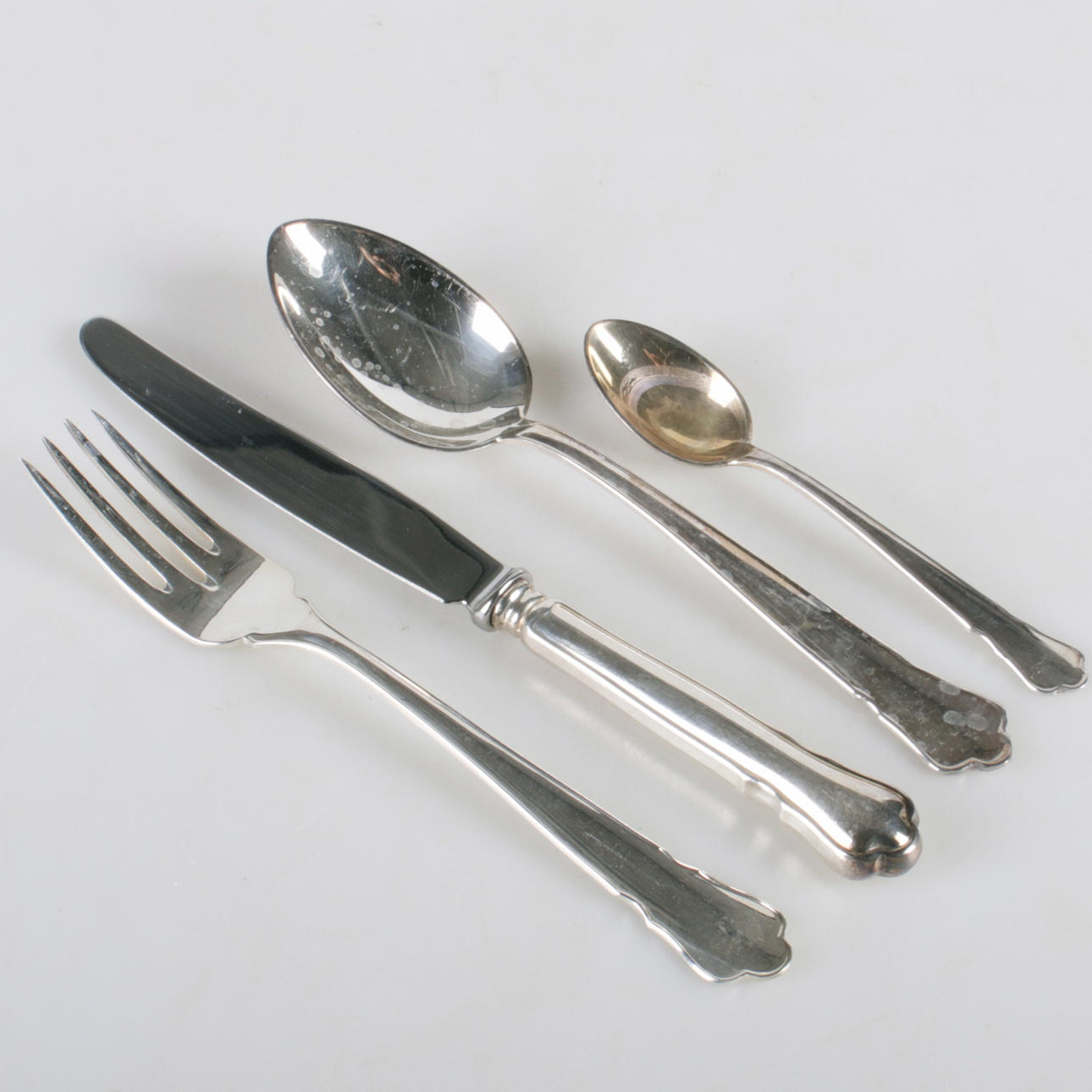 BESTICKSUPPSÄTTNING, 36 delar, nysilver, "Chippendale", GAB, 1900-tal.
