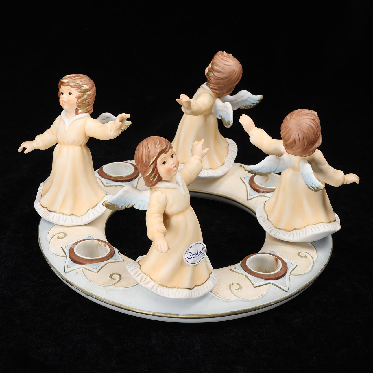 Candlestick, porcelain, Goebel, Germany.