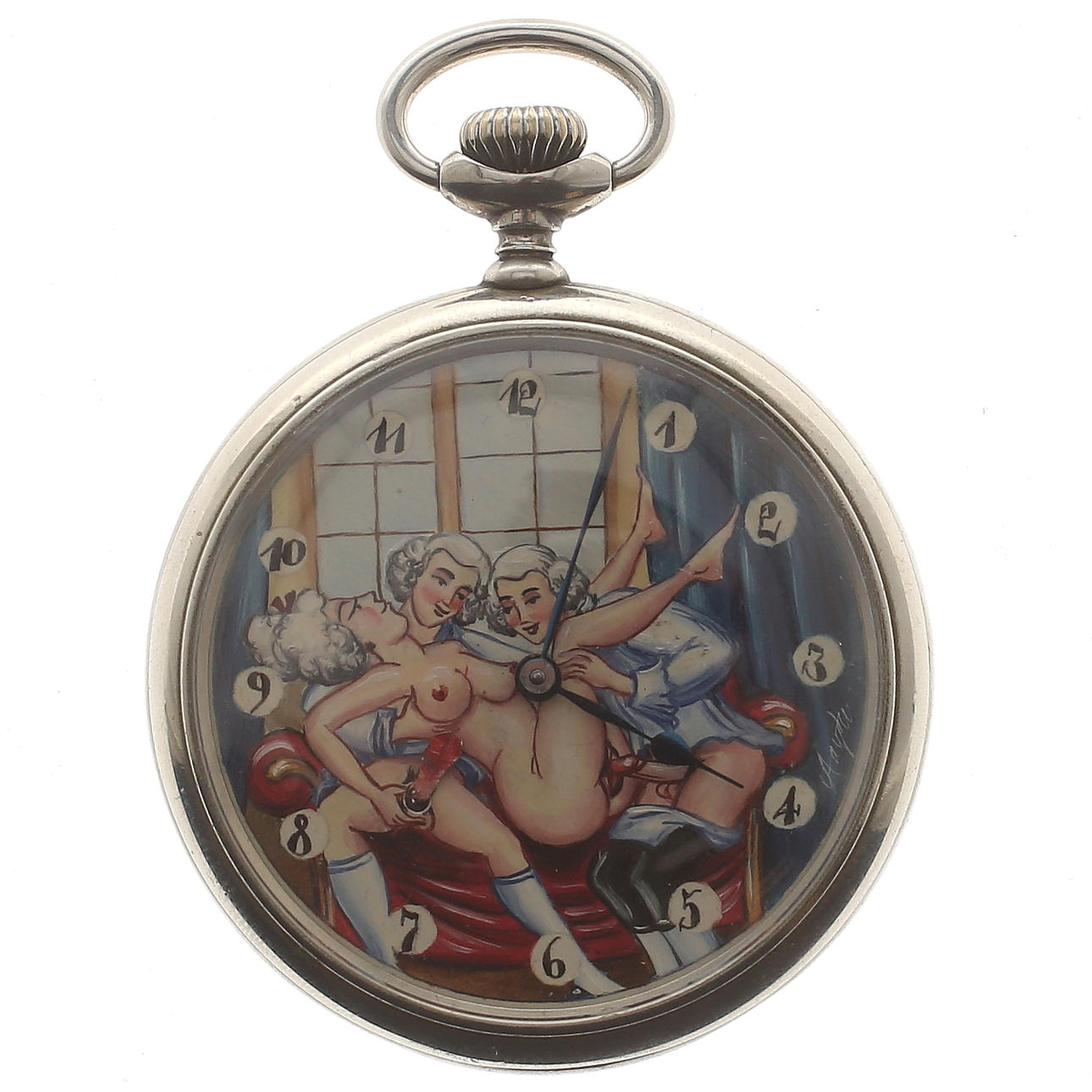 FICKUR, Doxa, motiv med rörlig erotisk scen, 1900-tal.