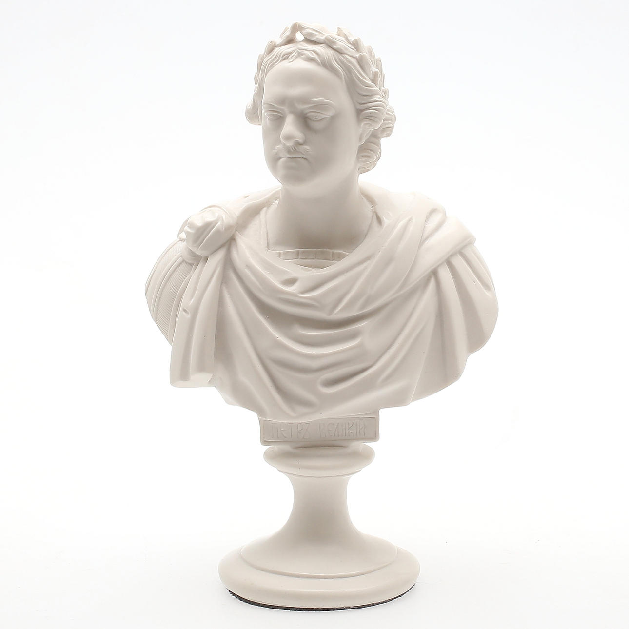 SKULPTUR, Byst av Peter I, krossad marmor, samtida.