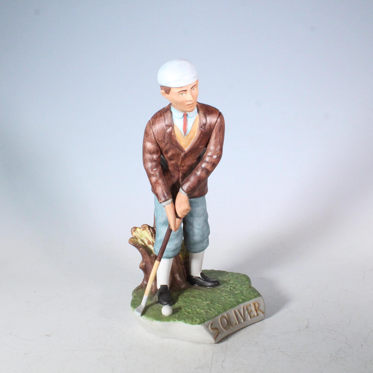 S.OLIVER. mainoshahmo, keraaminen, ”Golfer”.