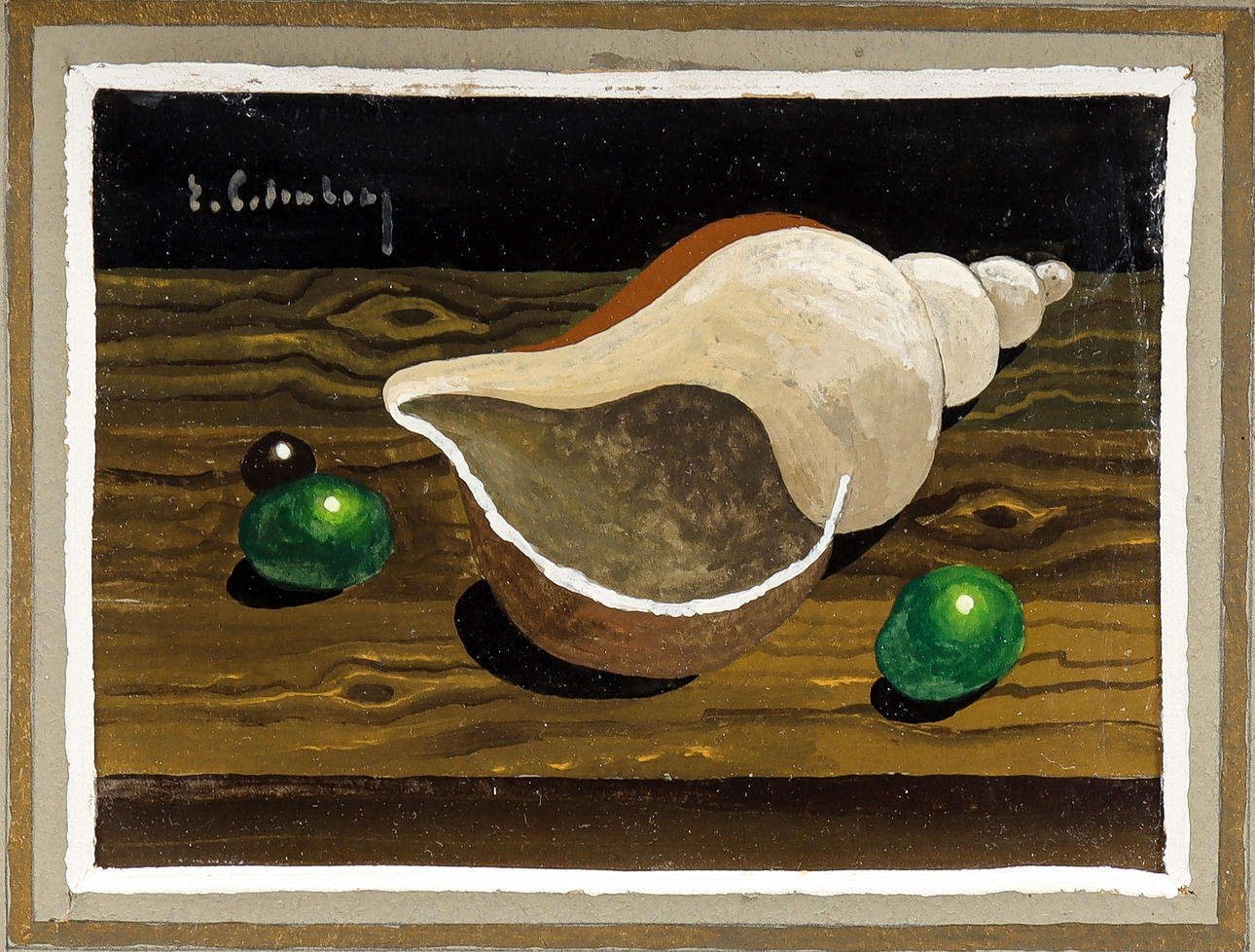 ERIC CEDERBERG. Stillleben mit Muschel.