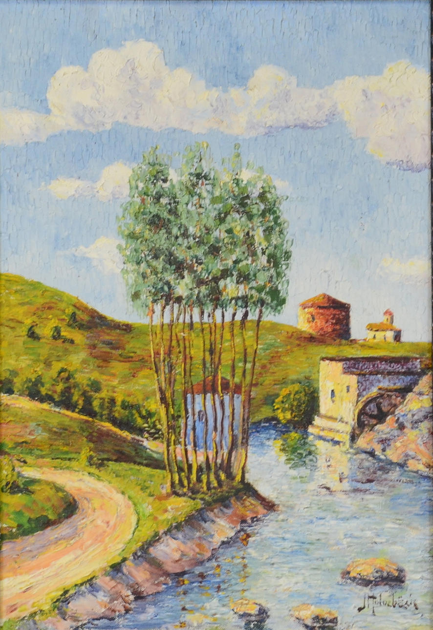 OIDENTIFIERAD KONSTNÄR. Olja på pannå.