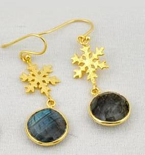 LABRADORIT-SILBEROHRRINGE.