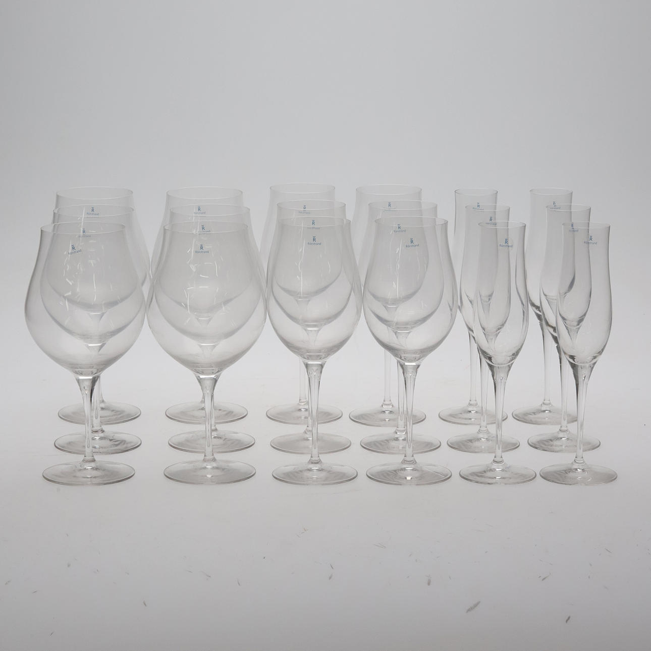 VINGLAS, 18 stk., Rörstrand, moderne.