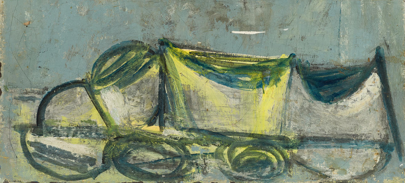 PÄR LINDBLAD (1907-1981), Composition, signed oil on canvas.