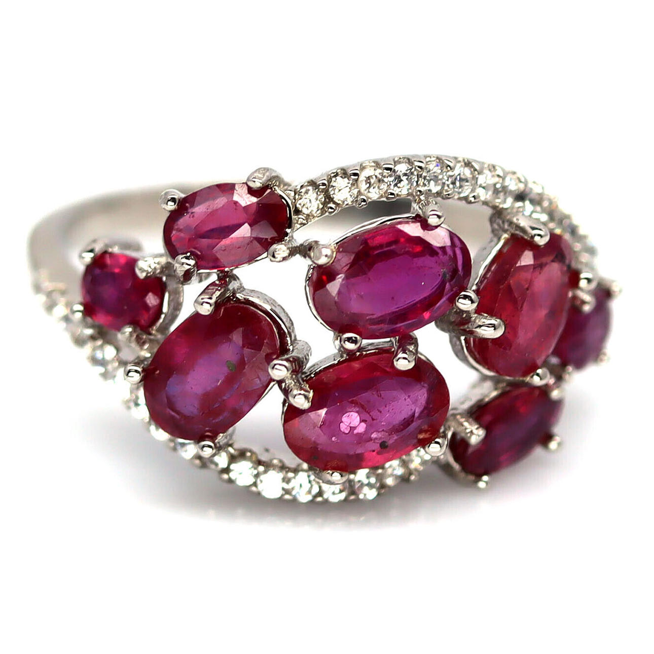 RUBY SILVER RING.