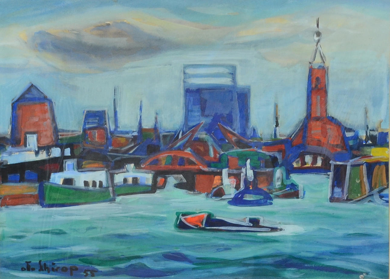 OTTO SCHIROP. Gouache.