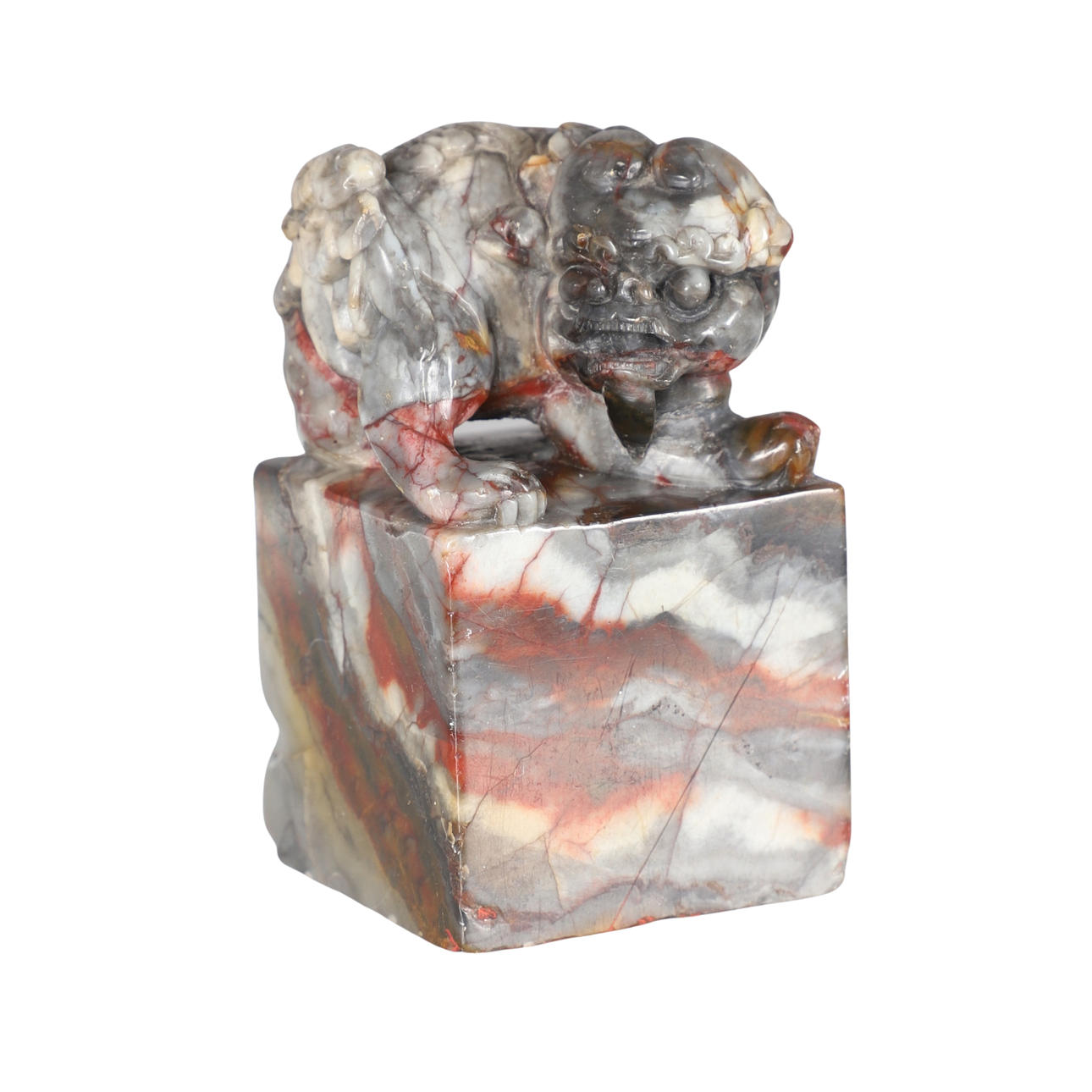 CHINESE CARVED SOAPSTONE SEAL.