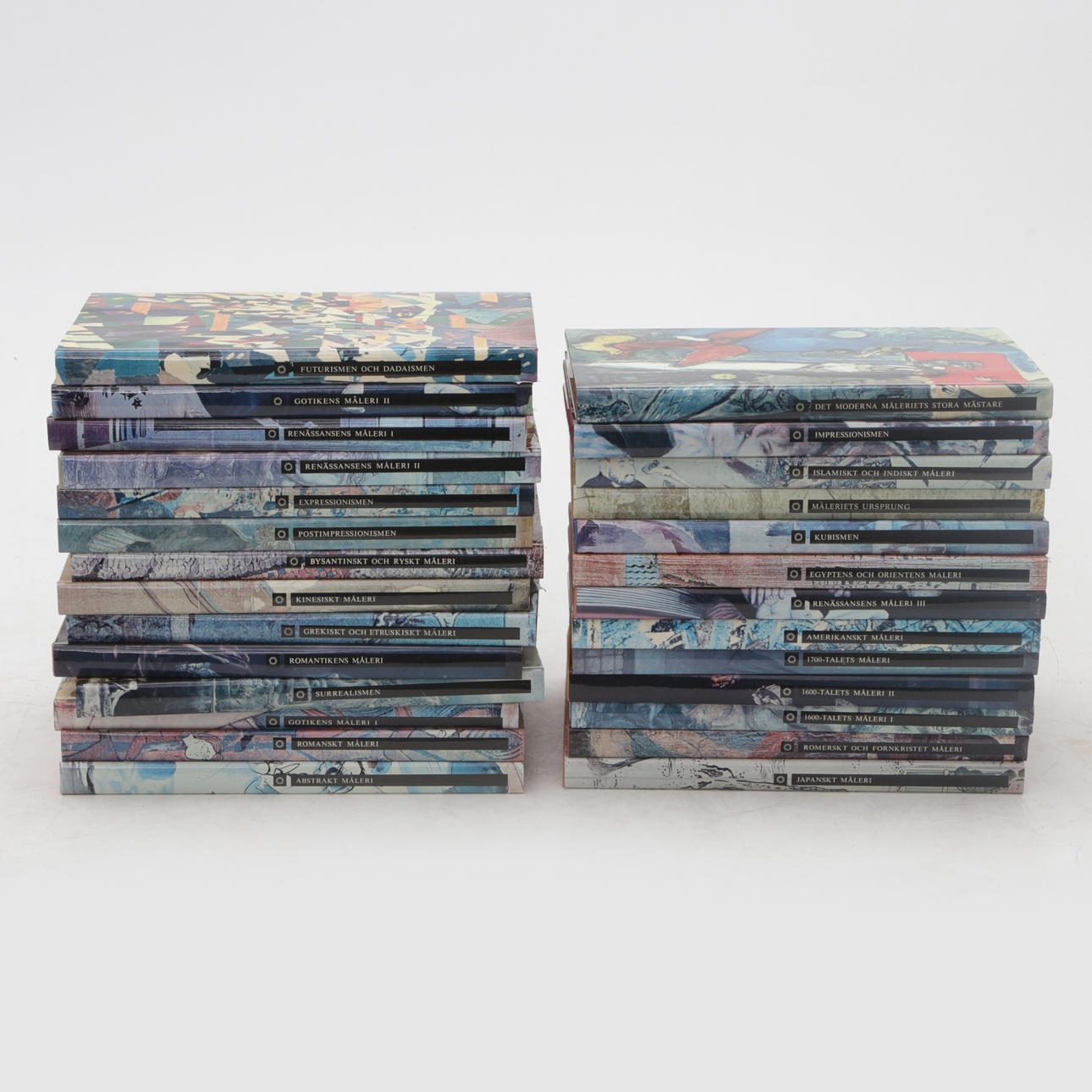 En samling af 27 kunstbøger, 1960'erne.