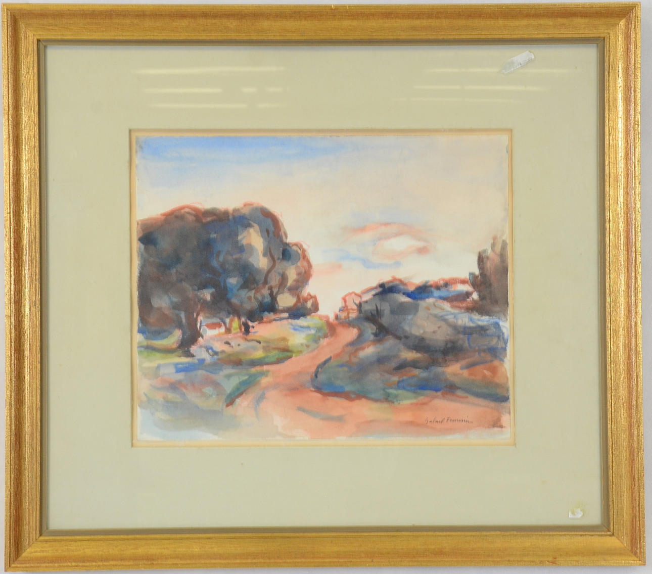 GABRIEL FOURNIER. Akvarell.