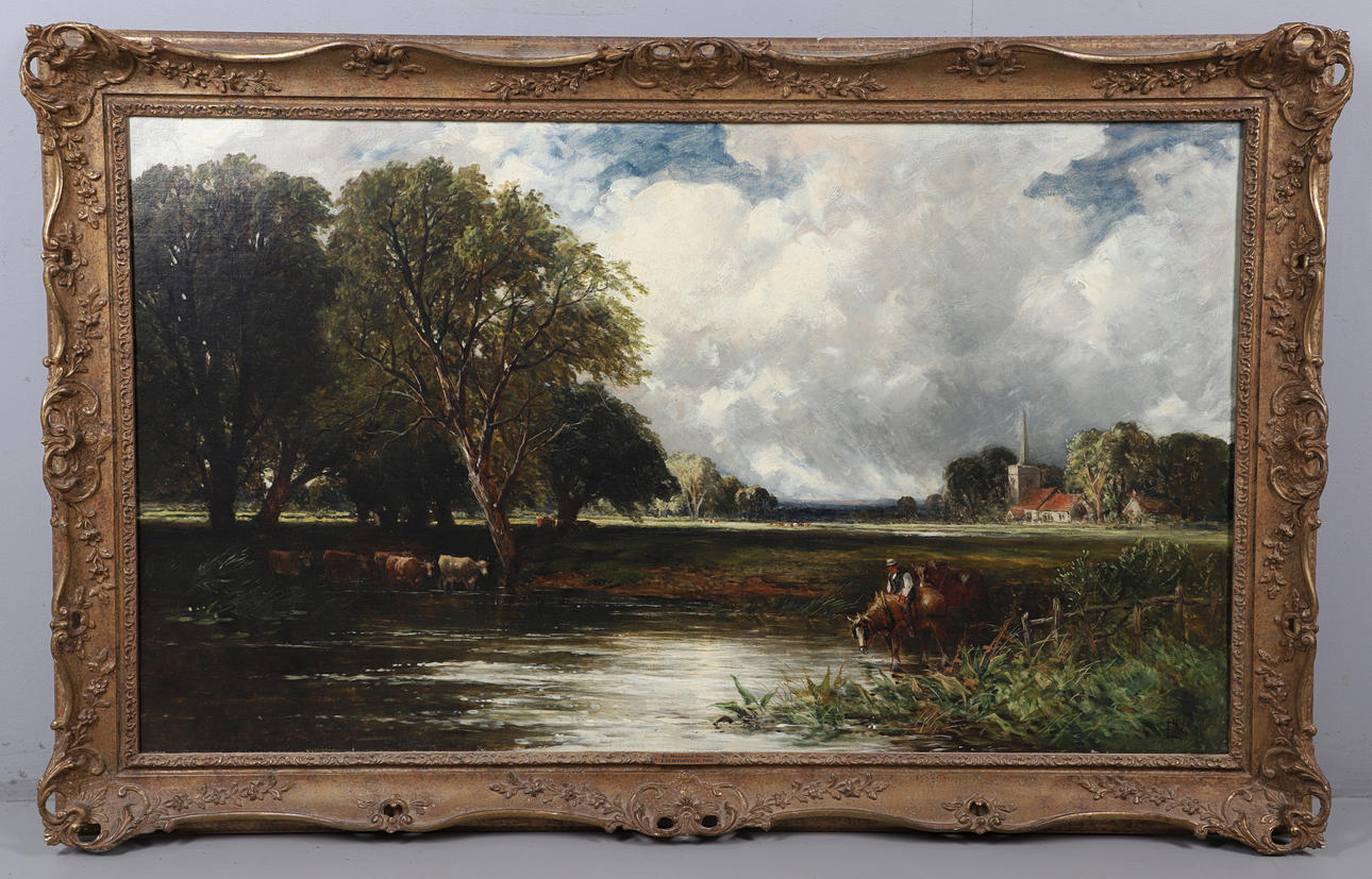 EDMUND MORISON WIMPERIS (1835-1900). BY MEAD AND STREAM.