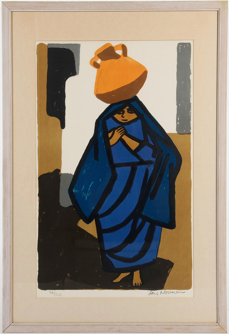 LARS NORRMAN. 1915—1979. Lithograph in colours, signed and numbered 46/310.