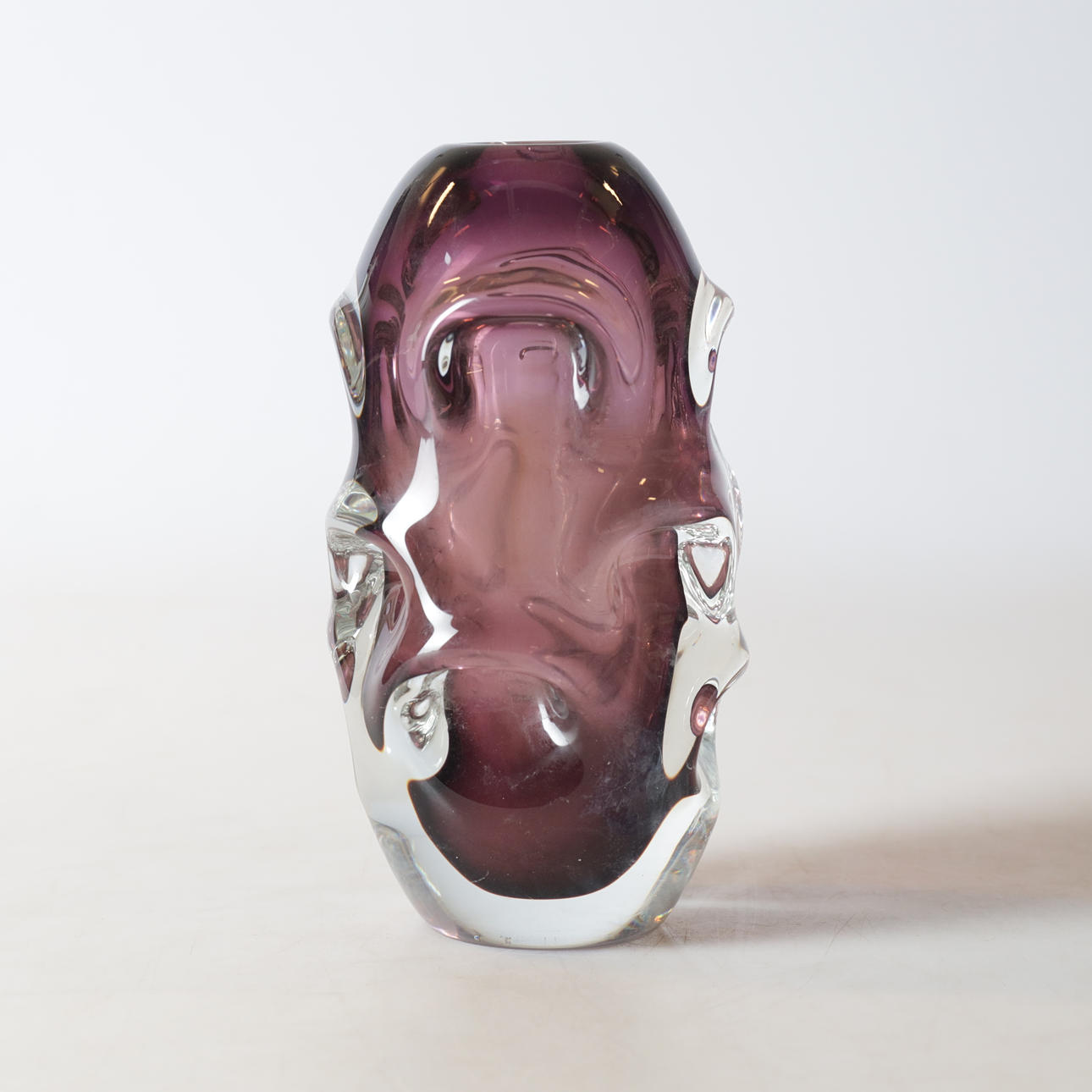 BORNE AUGUSTSSON. Vase, glas, 20. århundrede.