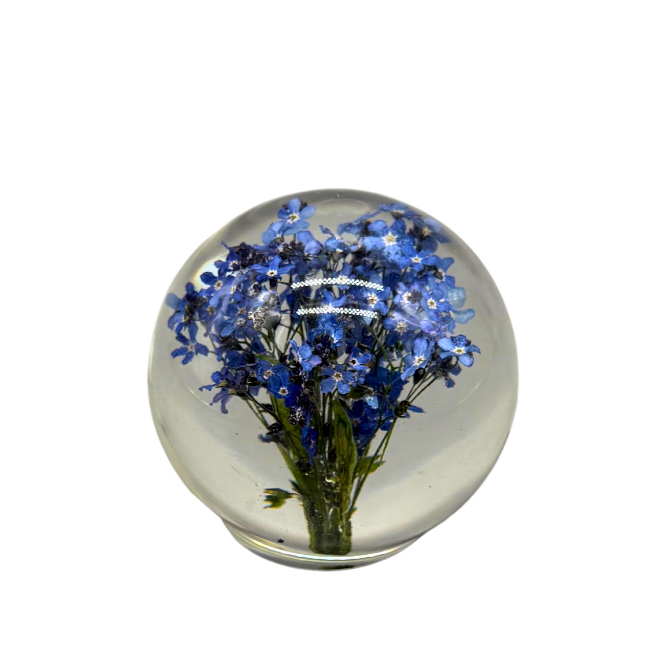 HANDMADE PAPERWEIGHT WITH ORNAMENTS.