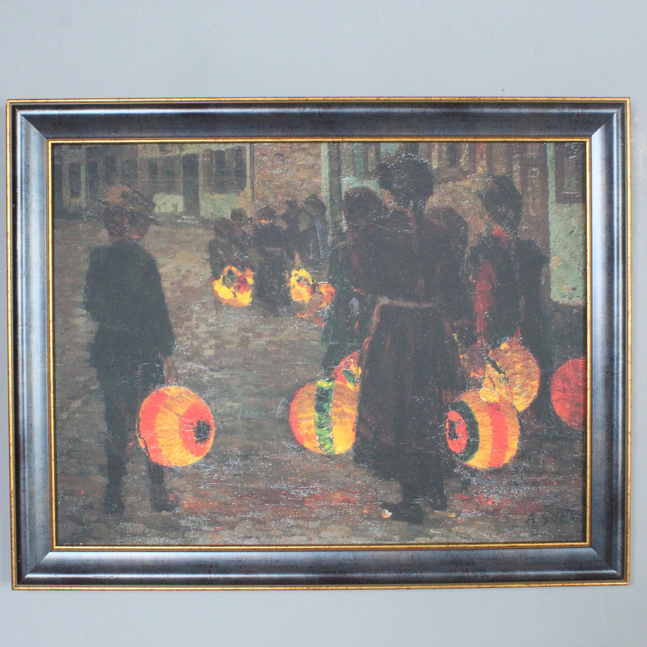 RUDOLF BARTELS. NACH. "Laternenkinder", Druck.