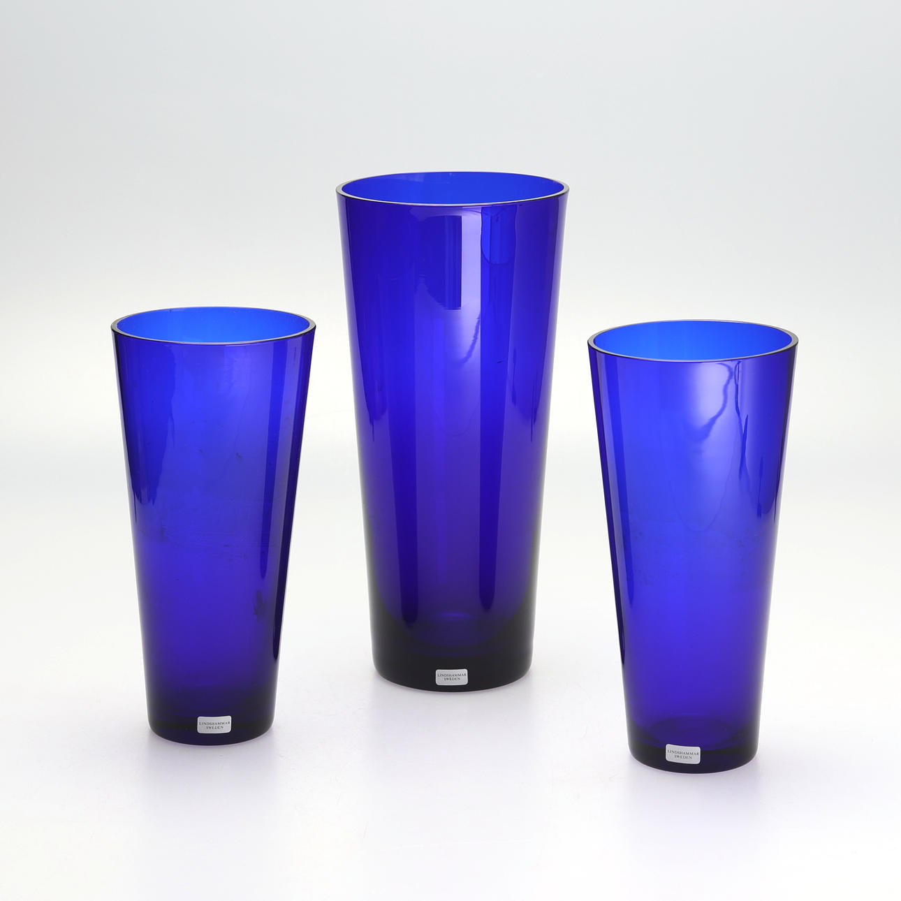 3 vases, “Lindshammar”.