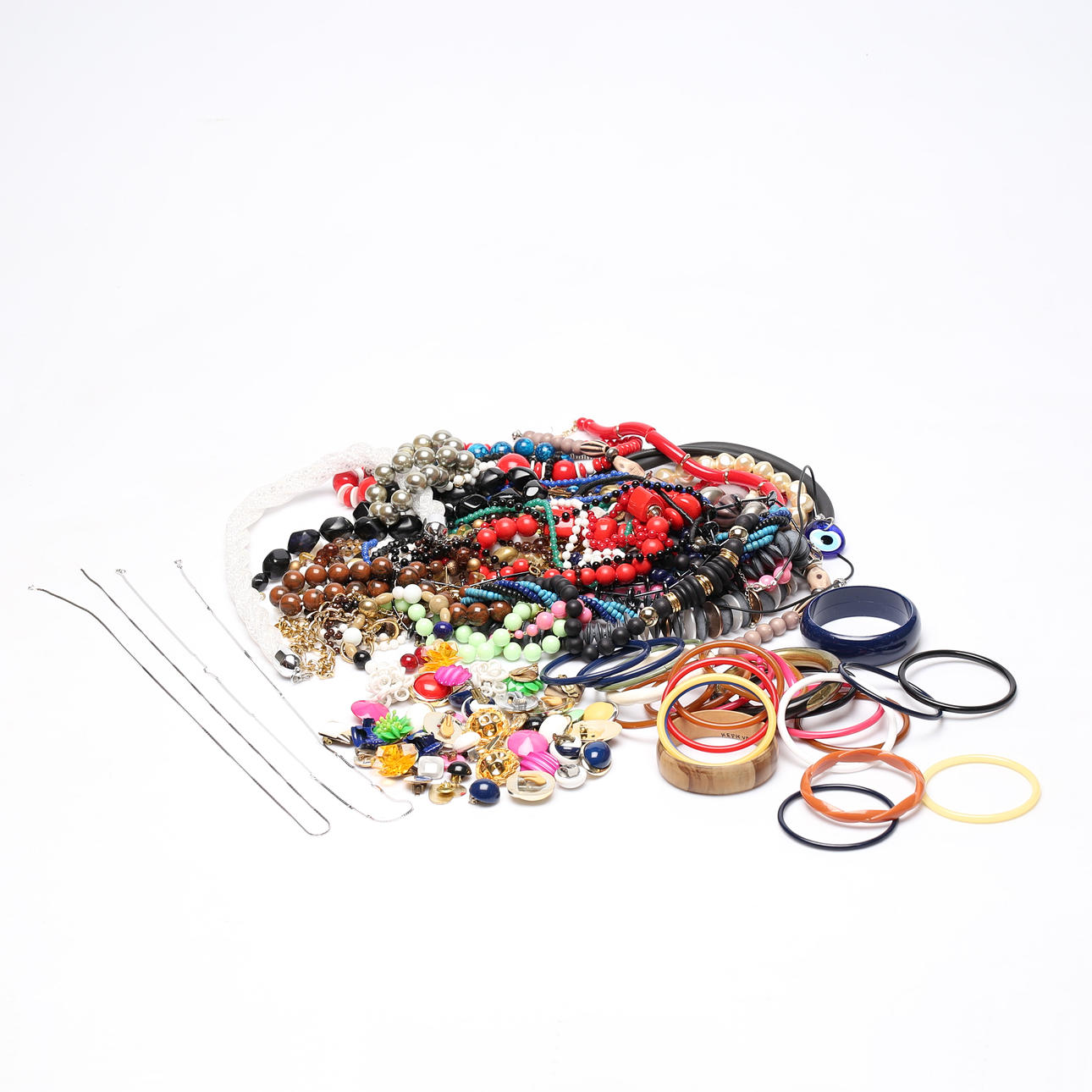 SCHMUCK, Ketten, Armbänder und Clips.