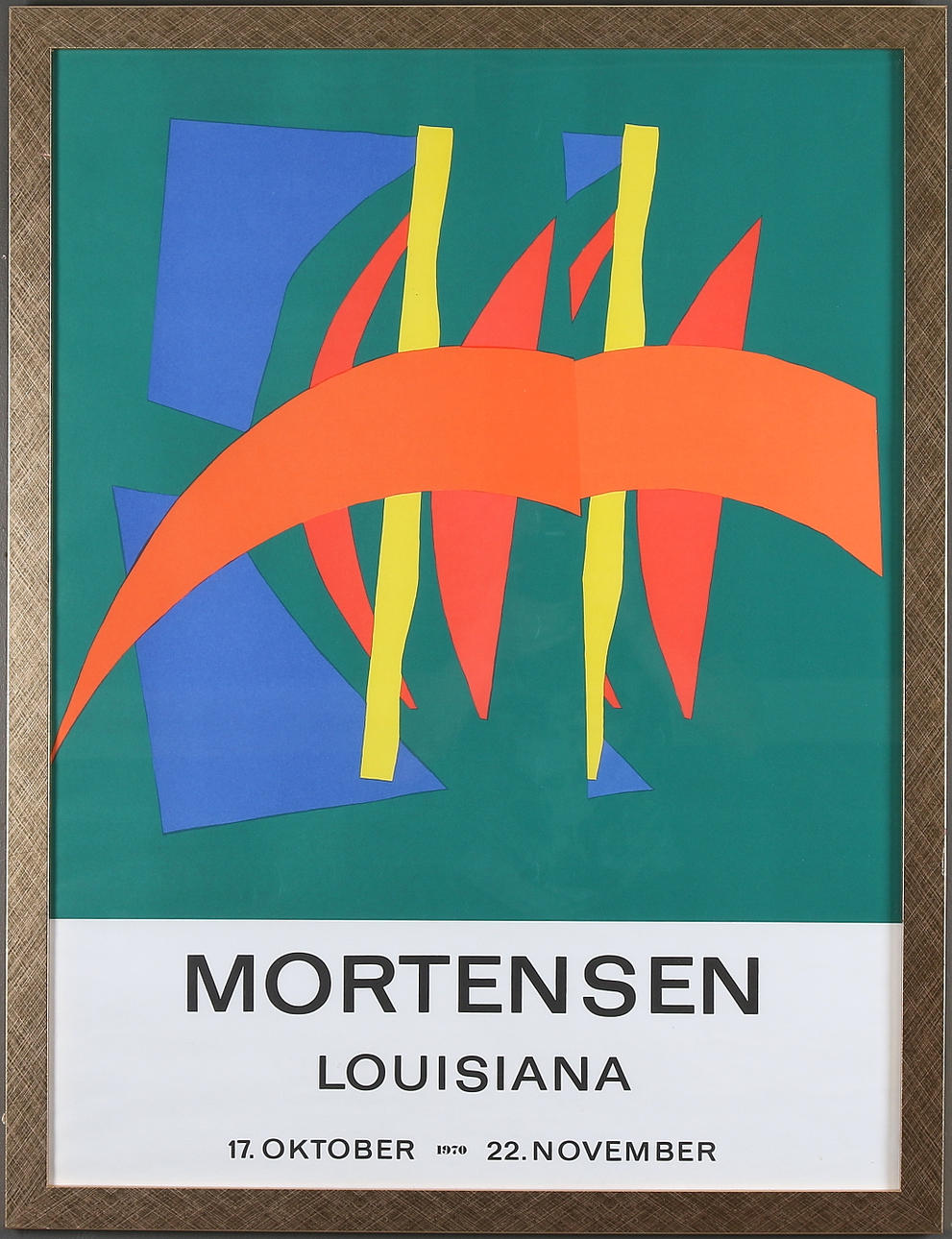 RICHARD STRANGE MORTENSEN. Utställningsaffish, Louisiana, 17 October - 22 November, 1970.