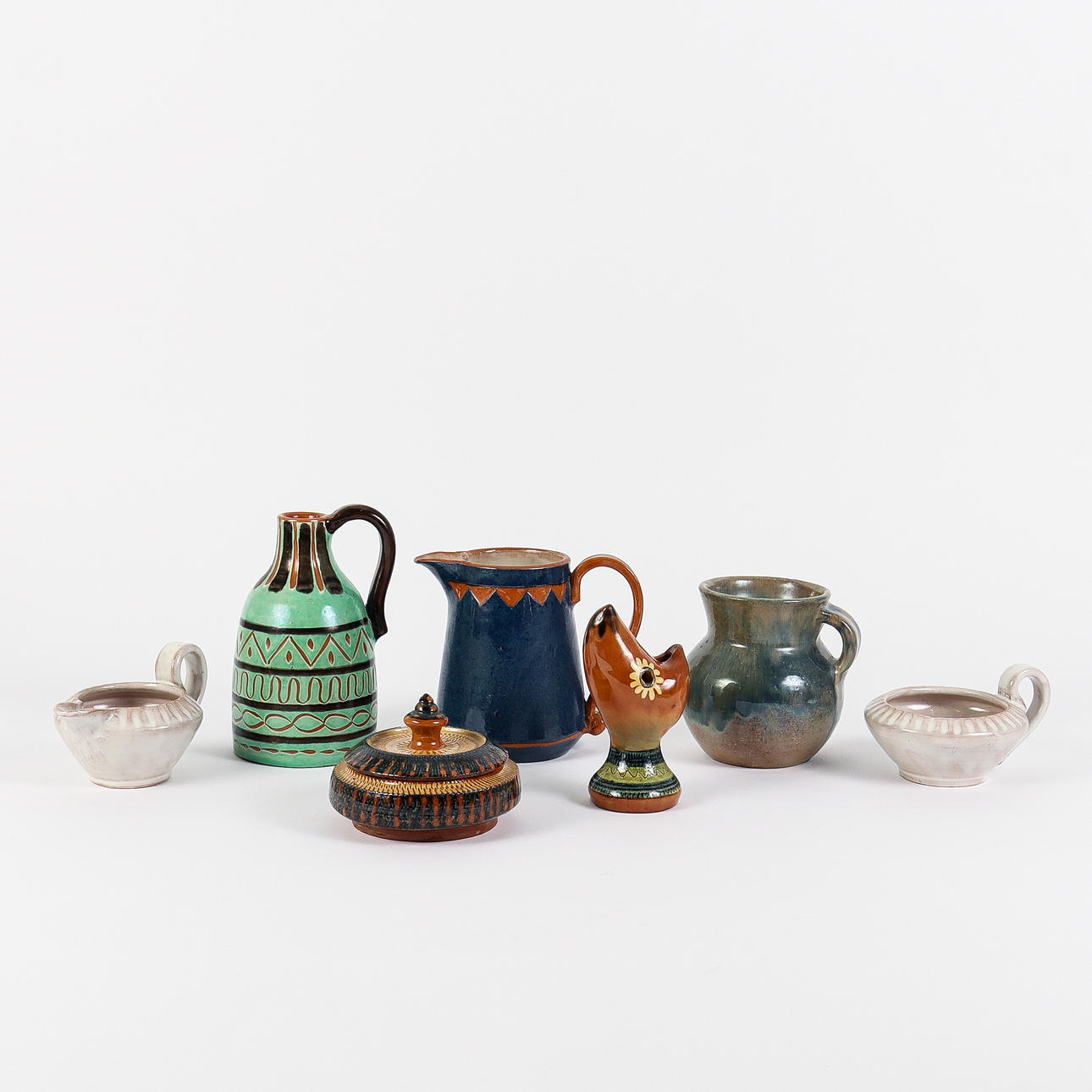 CERAMICS 7 pieces, ceramicists from Arvika.