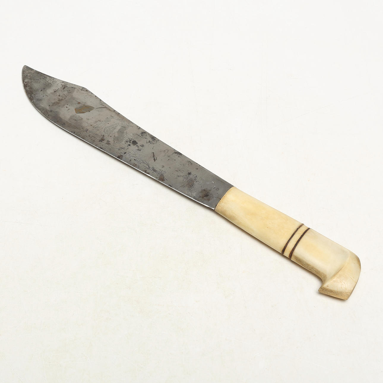 A knife, Sami, decorated bone handle.
