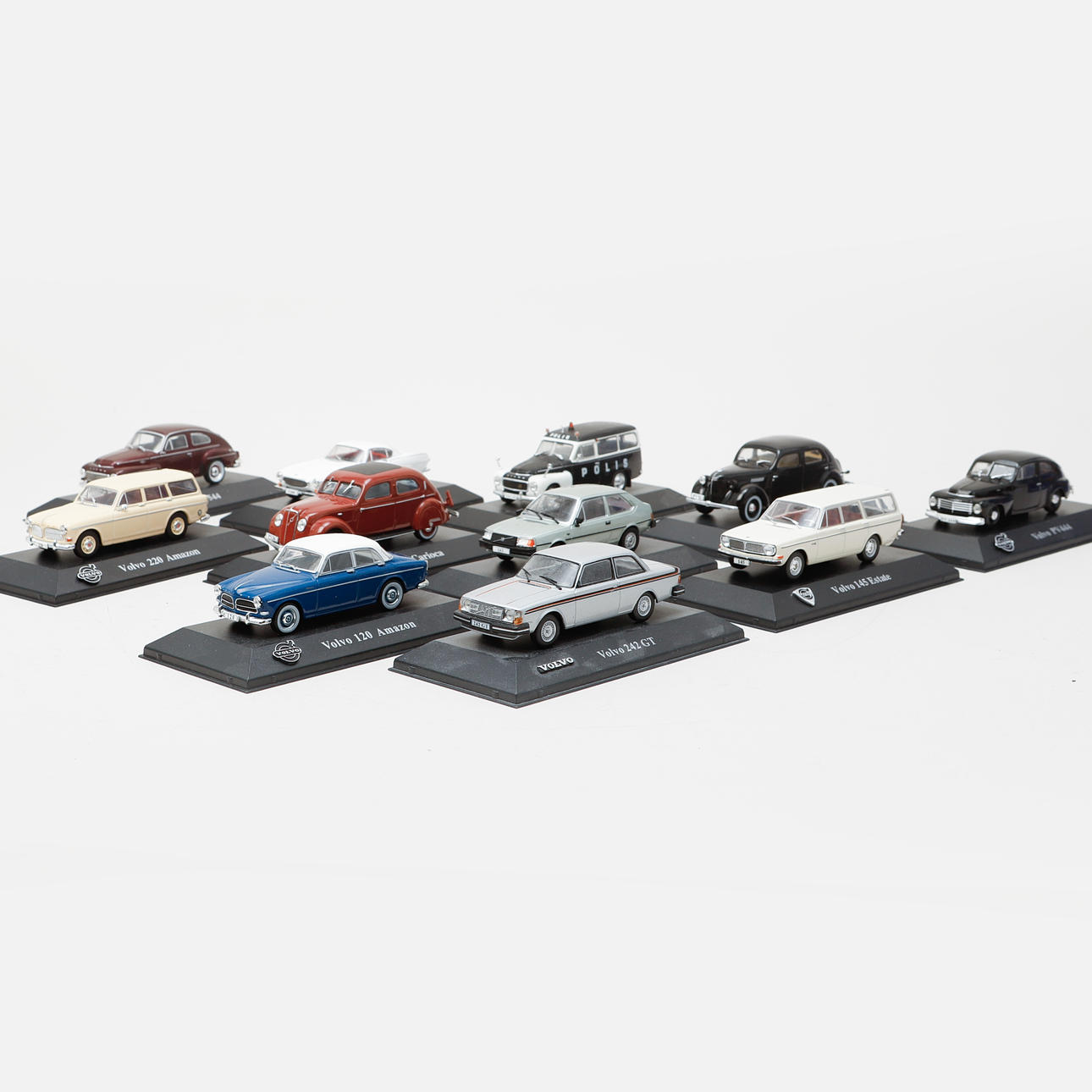 MODEL CARS, 16 pieces, Volvo and Saab, Atlas. Toys - Model cars - Auctionet
