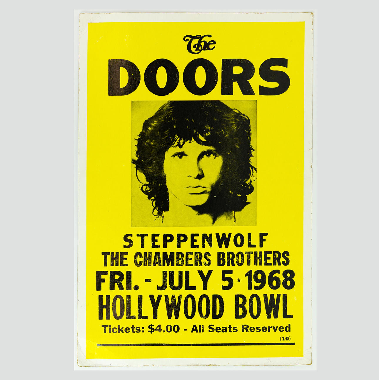 THE DOORS CONCERT POSTER, 1968. Collectables - Music memorabilia