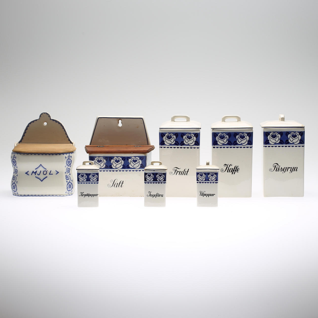 KRYDDBURKAR, 7+1 delar, 1900-talets första del.