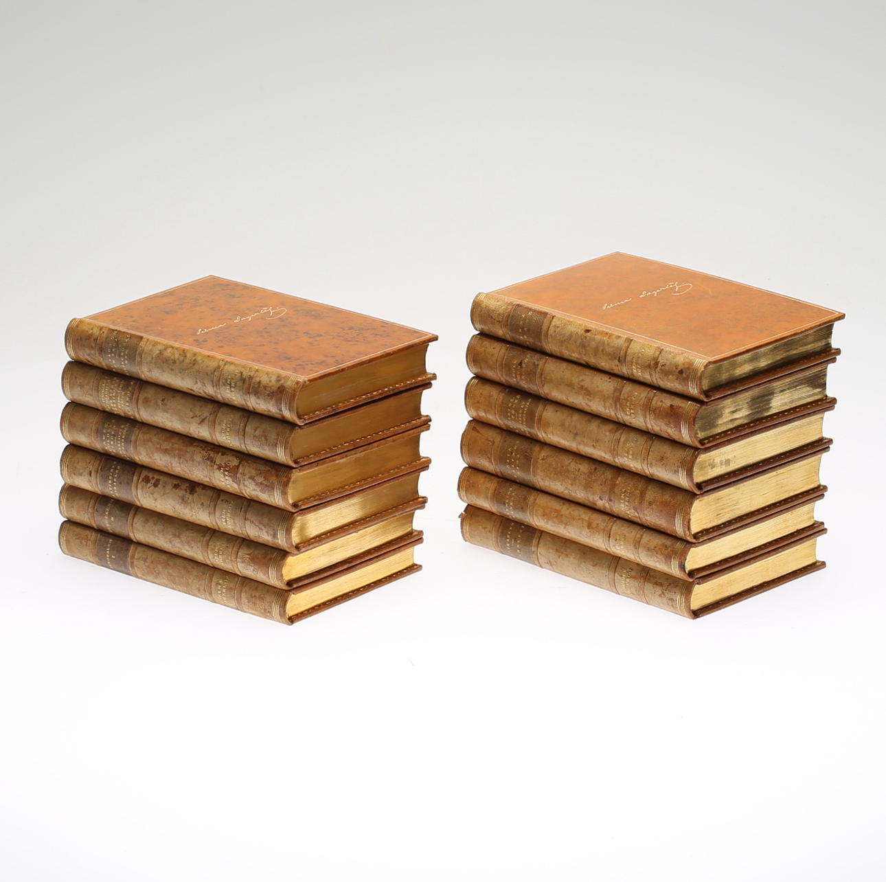 SAMLING SELMA LAGERLÖF BÖCKER, 12 delar, helfranska band, 1930-tal.