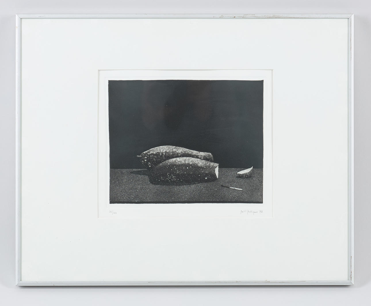 PENTTI KASKIPURO. Still life, signed and dated 1981, etching, 36/100.