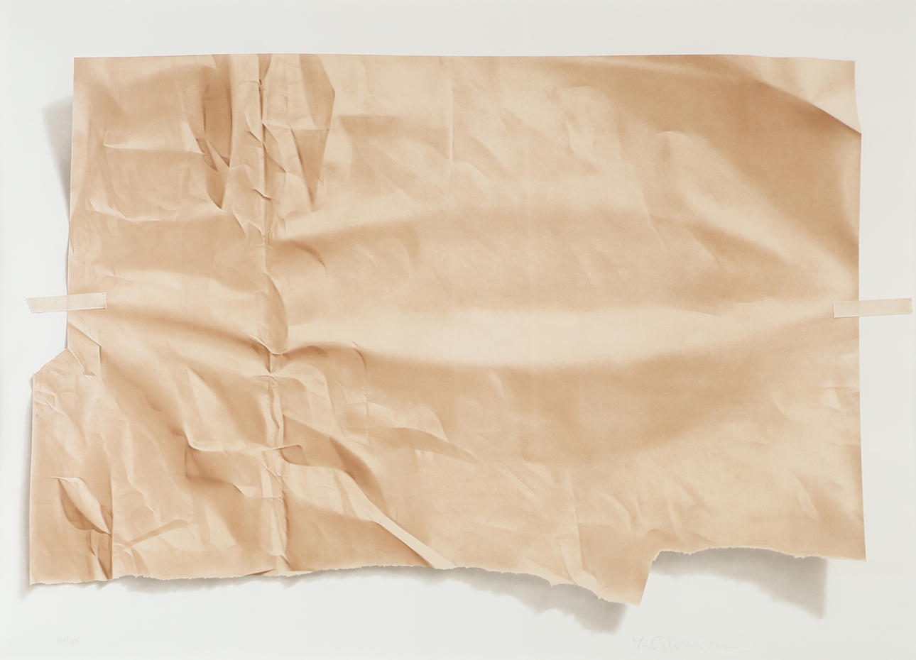 YRJÖ EDELMANN. Wrapped package, lithograph in colours, signed Y. Edelmann.
