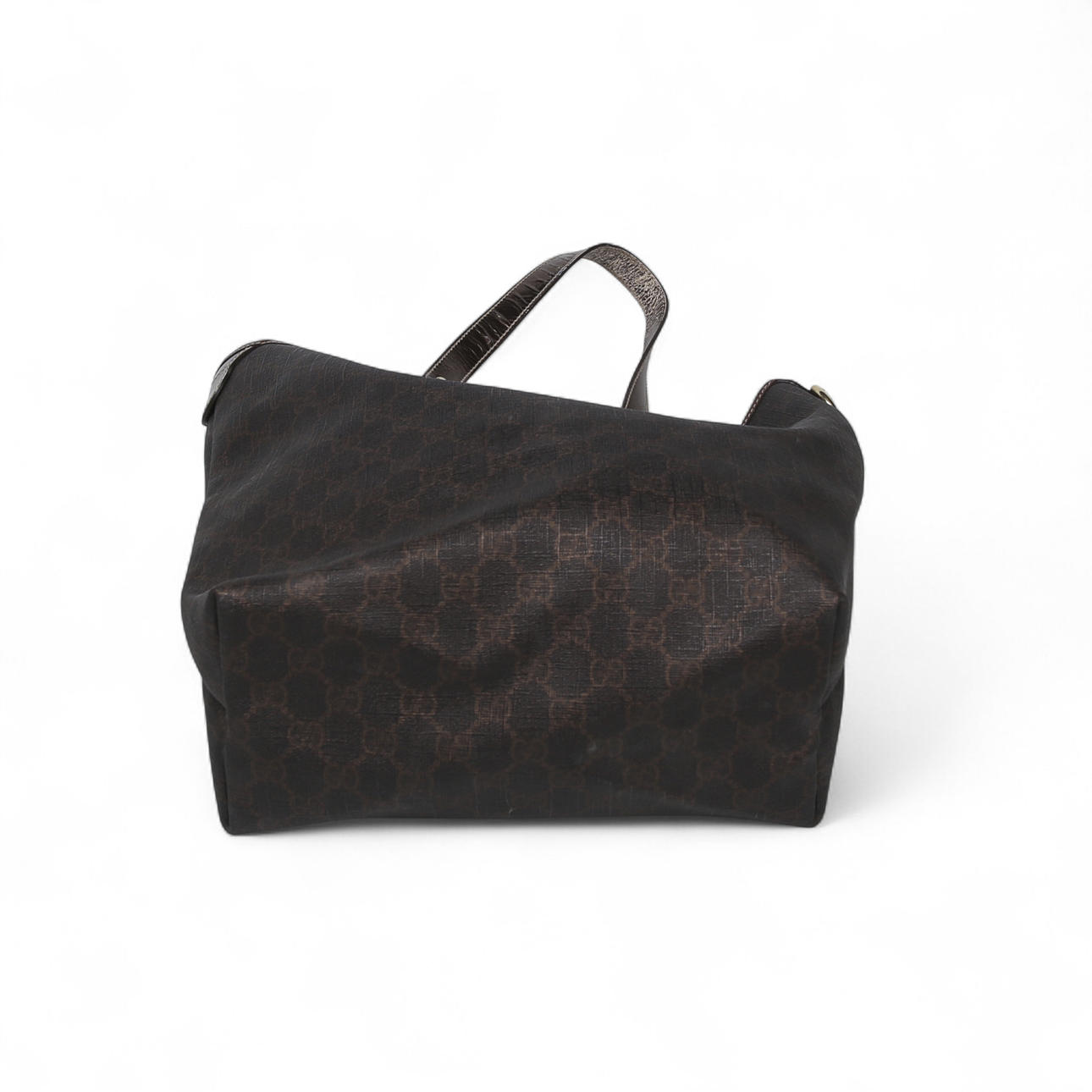 GUCCI, bolso, lona con monograma.