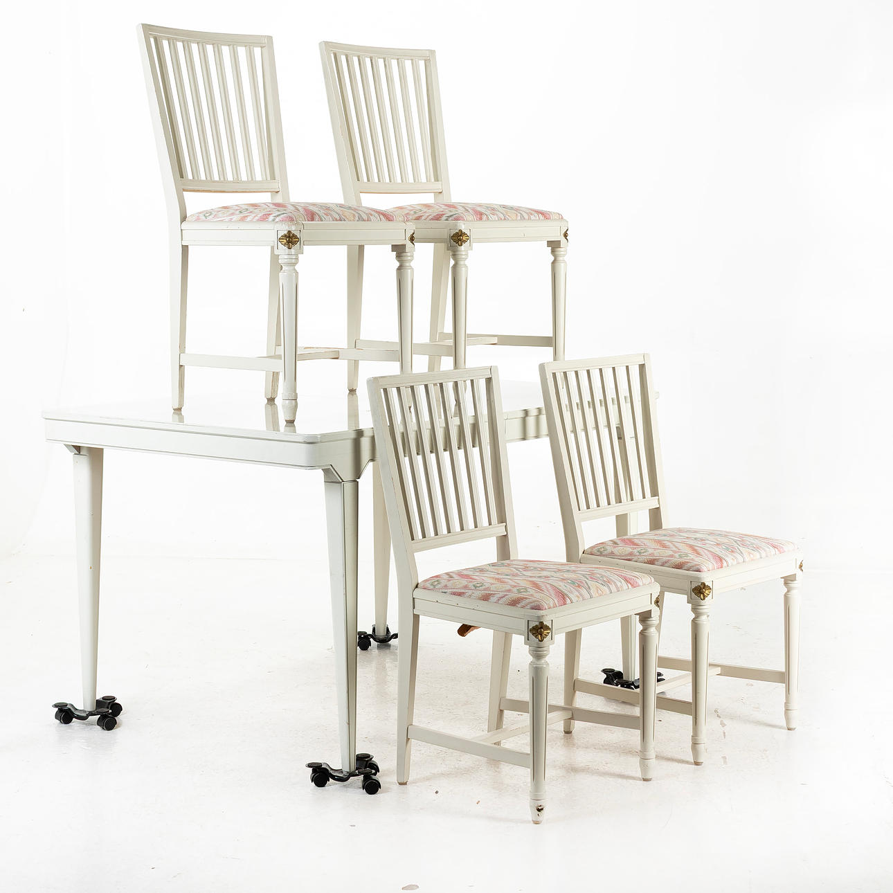 MATSALSGRUPP, 5 delar, Gustaviansk stil.