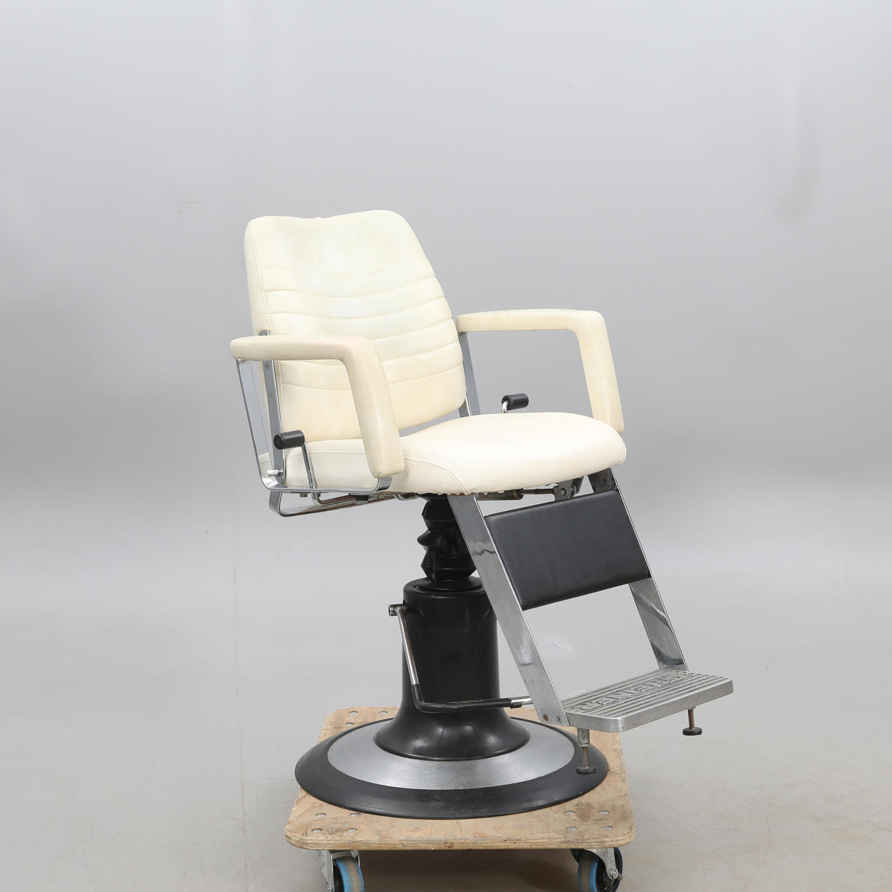 FRISØRSTOL, Greiner, hæve-/sænkestang.