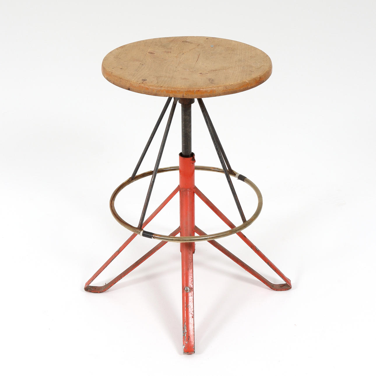 An industrial model stool, mid 20th century.