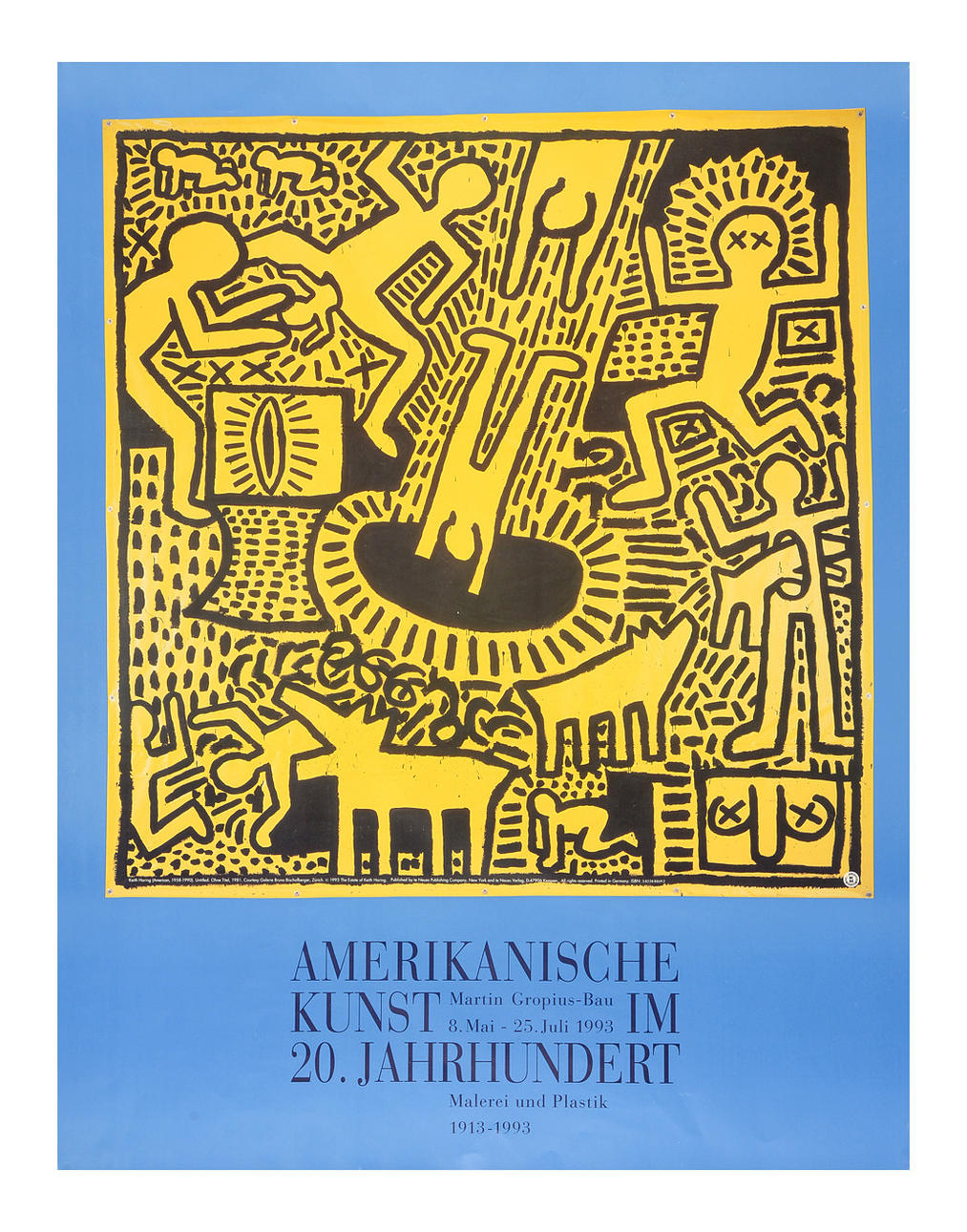 AMERIKANISCHE KUNST IM 20. JAHRHUNDERT. UTSTÄLLNINGS AFFISCH, Amerikanische Kunst im 20. Jahrhundert.